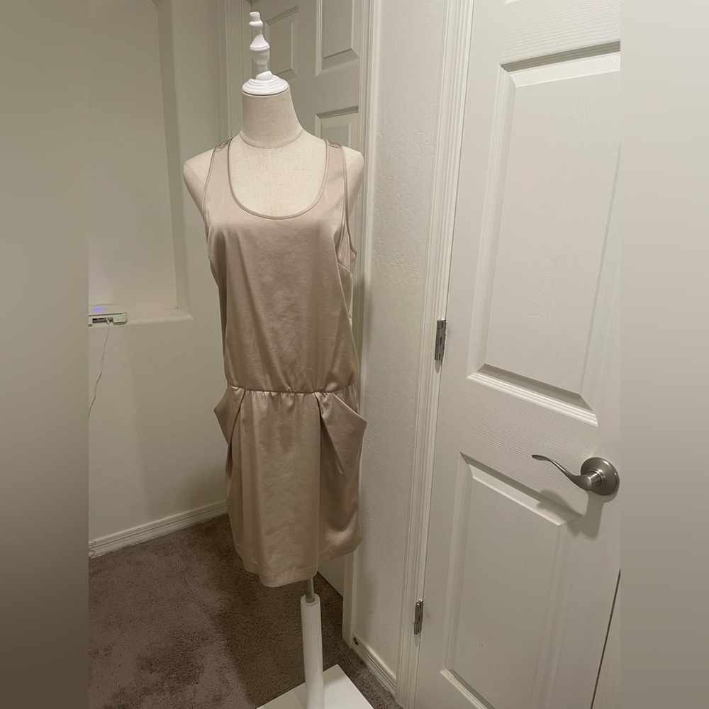 Ann Taylor Tan Sleeveless Sundress Mini